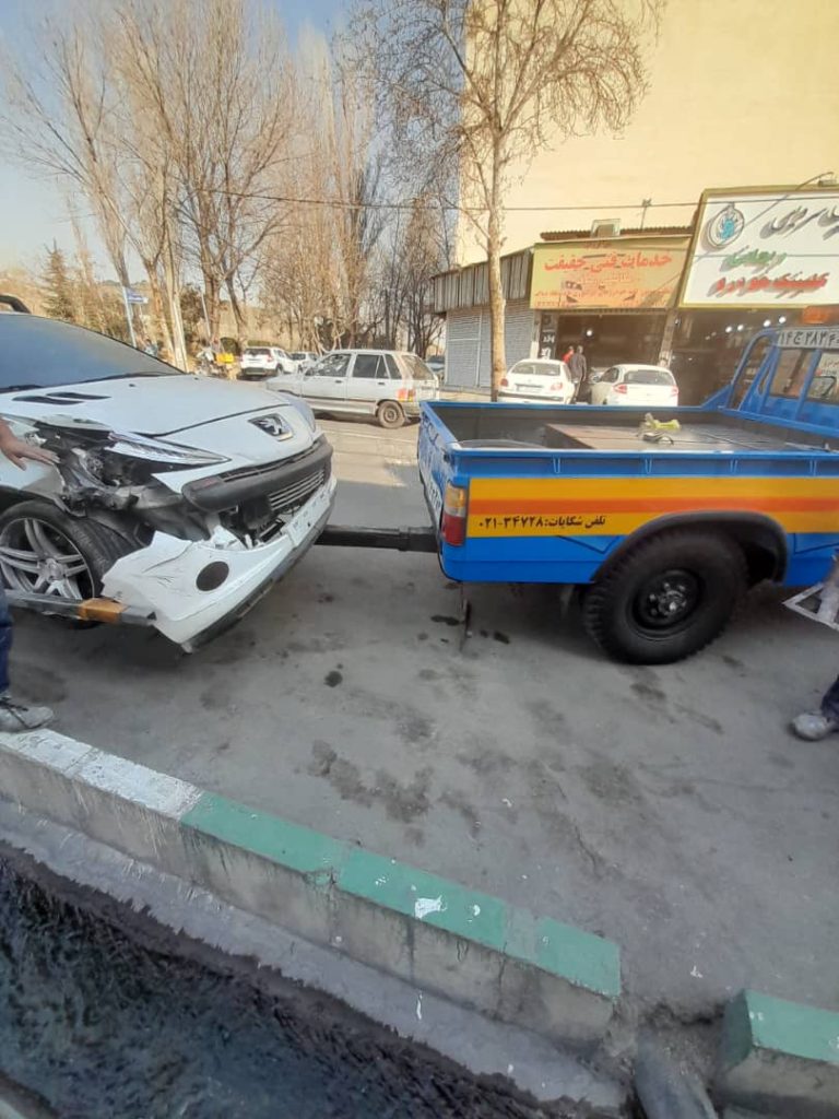 اخبار امداد خودرو شهر و امداد جاده به خودرو سواری 206 در غرب تهران